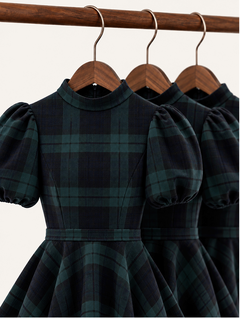 Valeria Dress Tartan