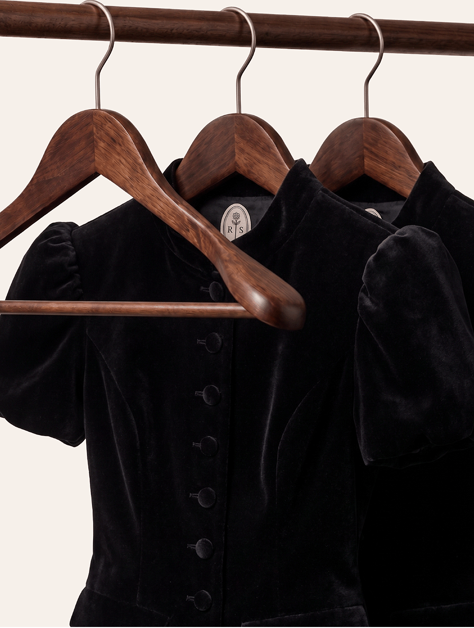 Valeria Blouse Velvet black