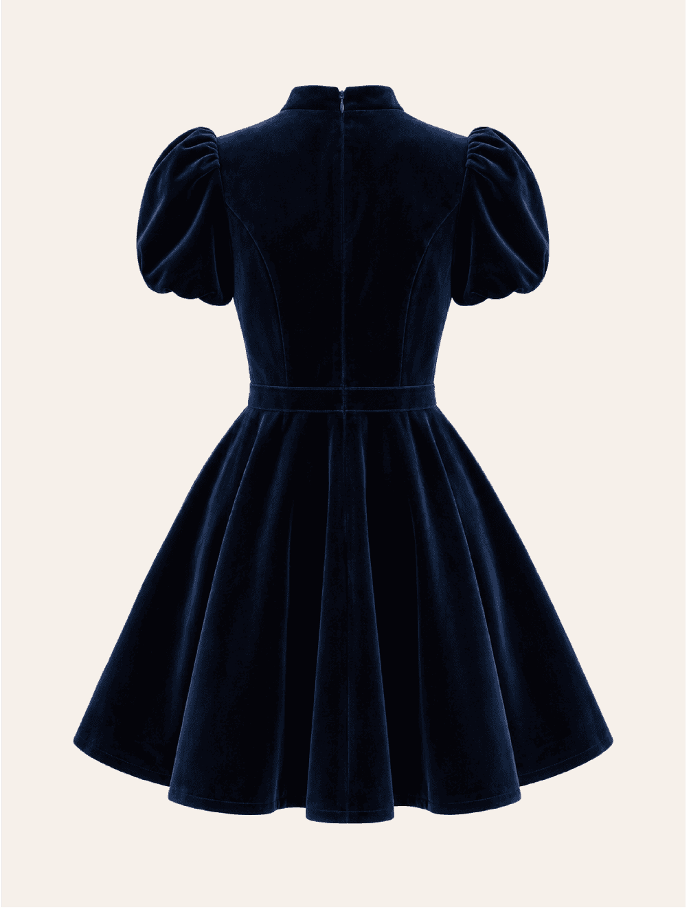 Valeria Dress Velvet navy
