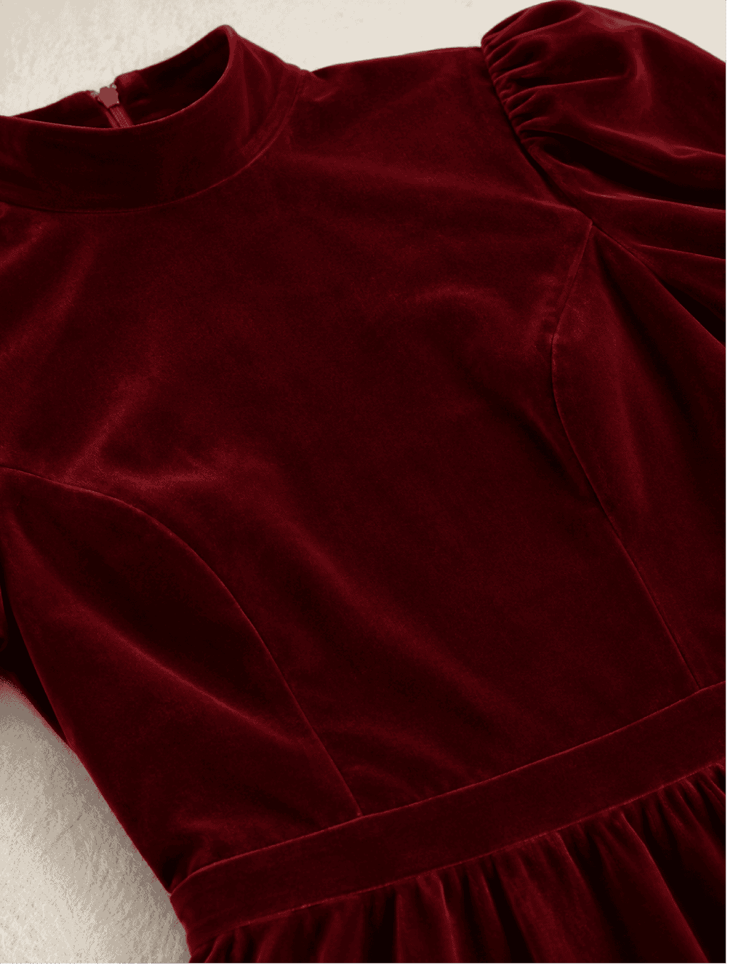 Valeria Dress Velvet burgundy