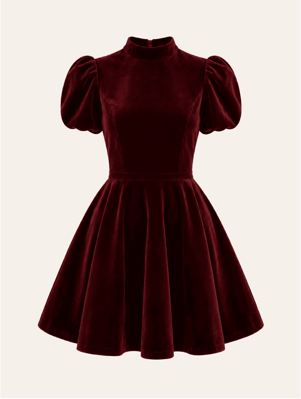 Valeria Dress Velvet burgundy